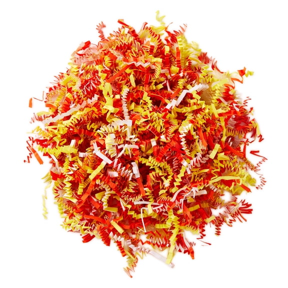 Hallmark Halloween Shredded Paper (Orange, Yellow and White) 2 oz., 1 Count