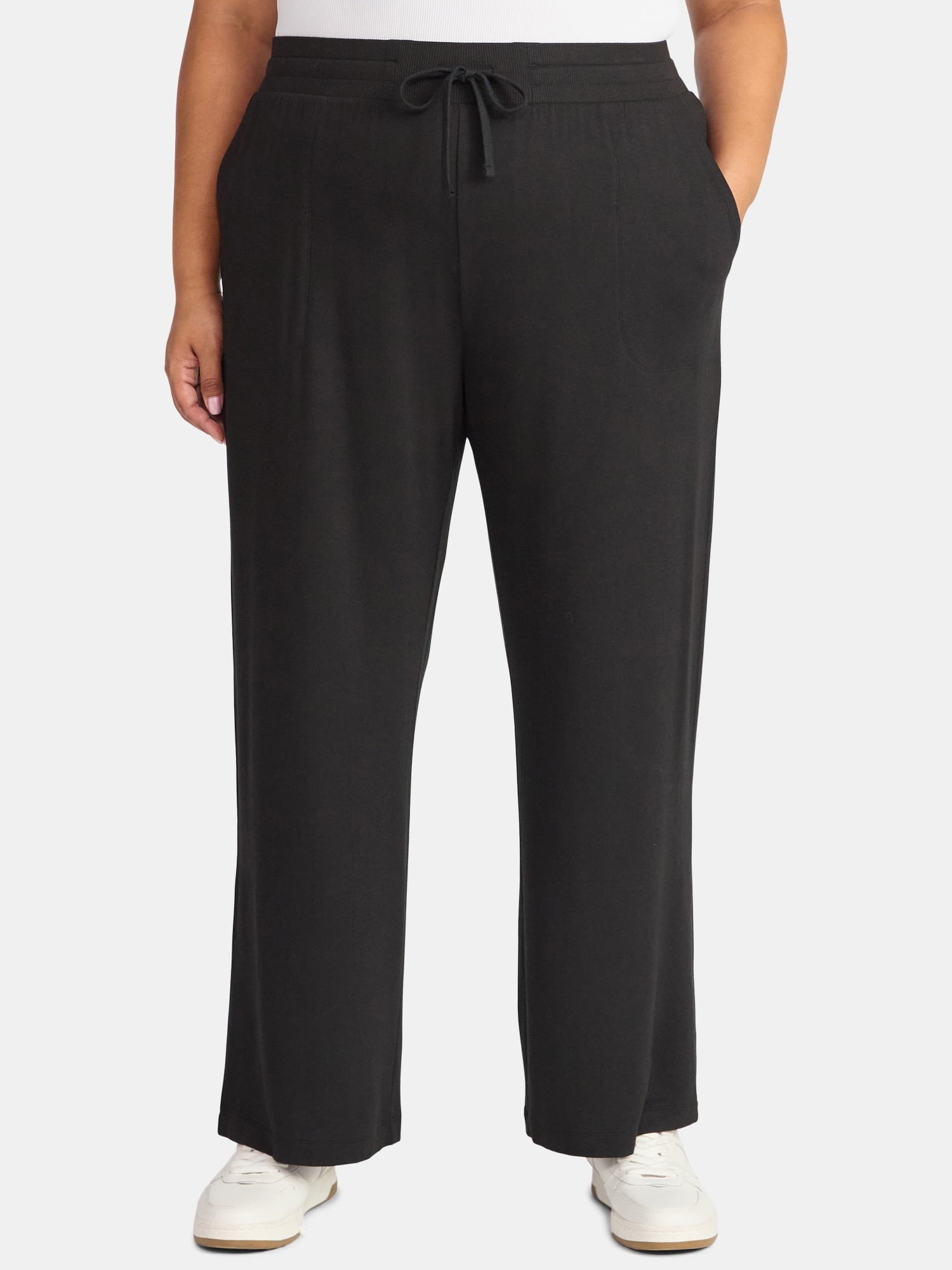 Terra & Sky Women's Plus Knit Pant, Sizes 0X-5X - Walmart.com