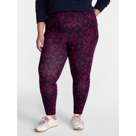 Terra & Sky Women's Plus Capri Legging, Sizes 0X-5X