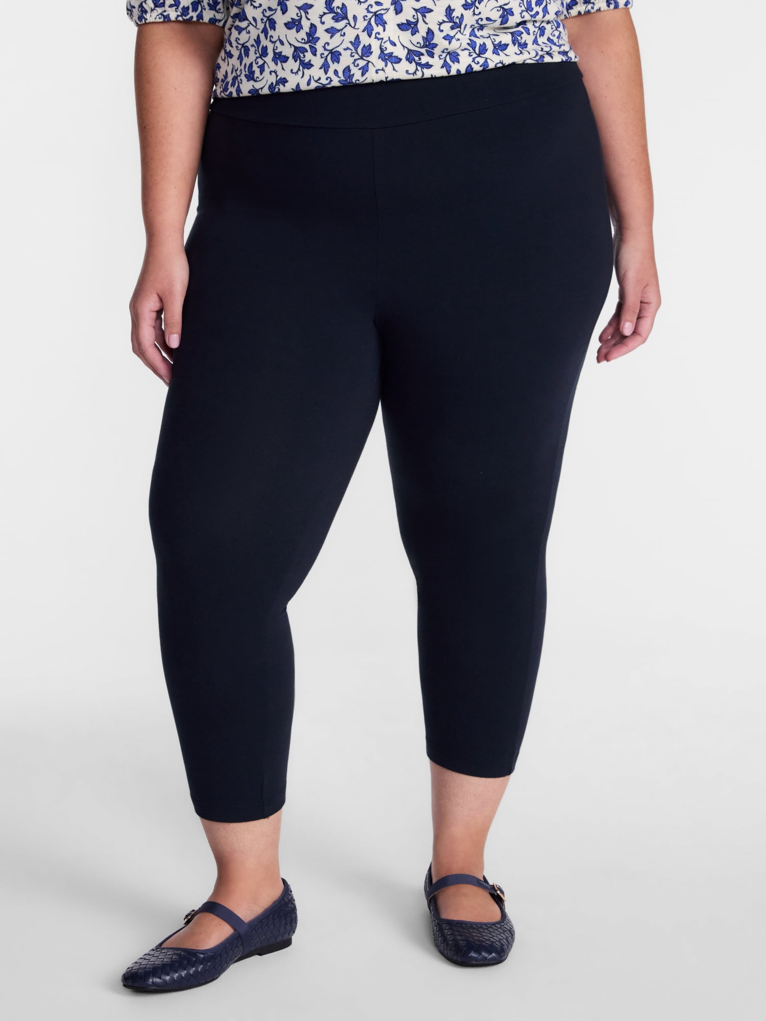 Terra & Sky Women's Plus Size Capri Legging, Sizes 0X-5X