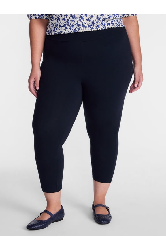 Women's Plus Size Capri Legging, Sizes 0X-5X