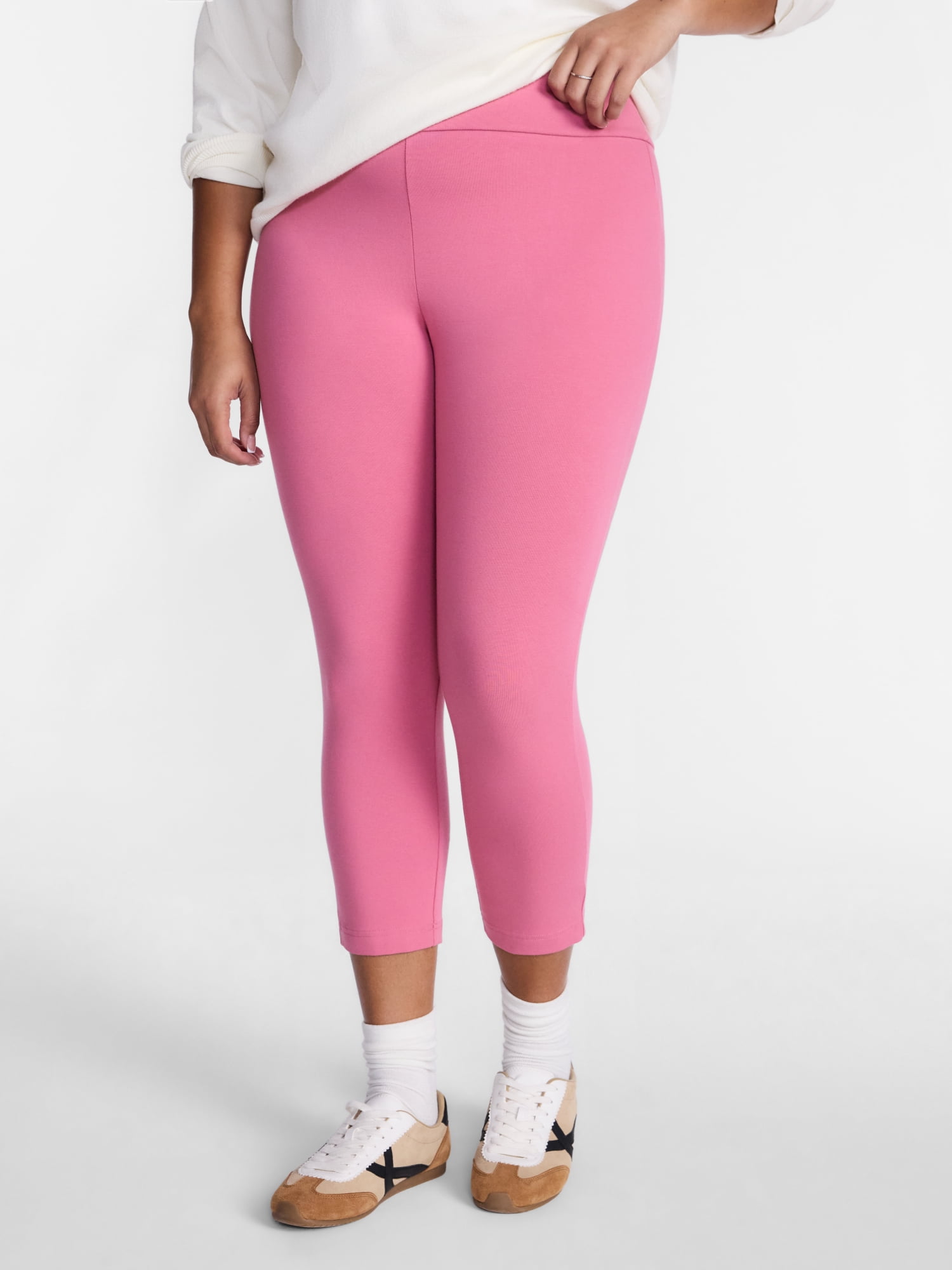 Terra & Sky Women's Plus Capri Legging, Sizes 0X-5X