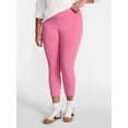 thumbnail image 1 of Terra & Sky Women's Plus Capri Legging, Sizes 0X-5X, 1 of 5