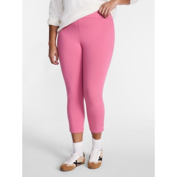 Terra & Sky Women's Plus Capri Legging, Sizes 0X-5X