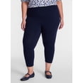 thumbnail image 1 of Terra & Sky Women's Plus Capri Legging, Sizes 0X-5X, 1 of 6