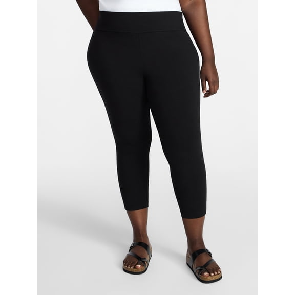 Terra & Sky Women's Plus Size Capri Legging, Sizes 0X-5X