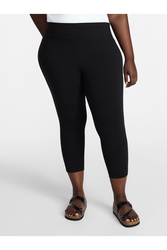 Women's Plus Size Capri Legging, Sizes 0X-5X