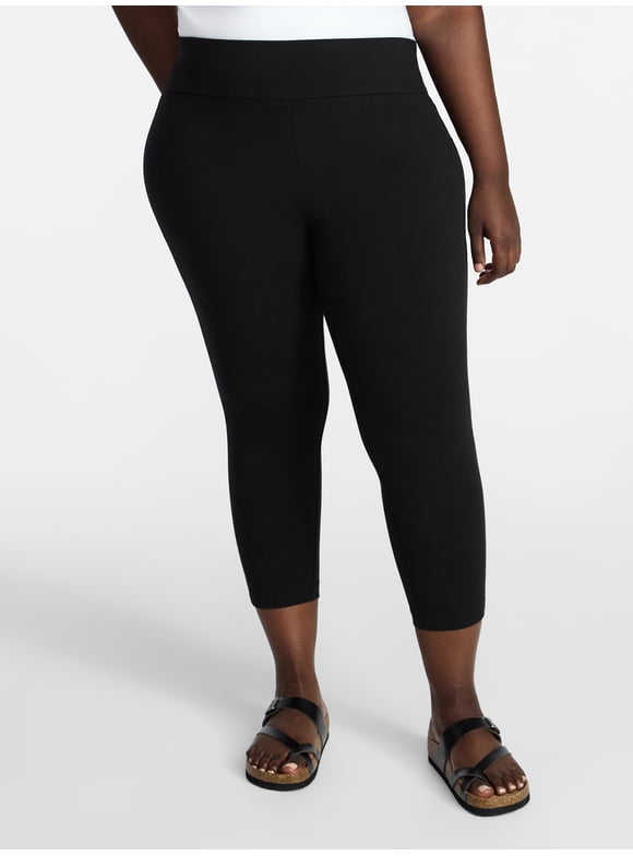 Women's Plus Size Capri Legging, Sizes 0X-5X