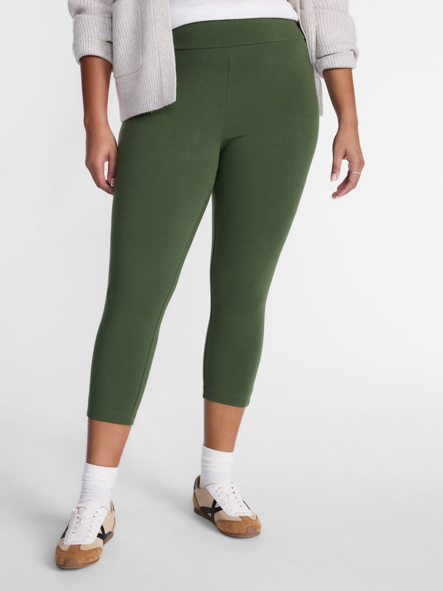 Terra & Sky Women's Plus Capri Legging, Sizes 0X-5X