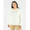 Terra & Sky Women's Plus Holiday Talking Sweater, 