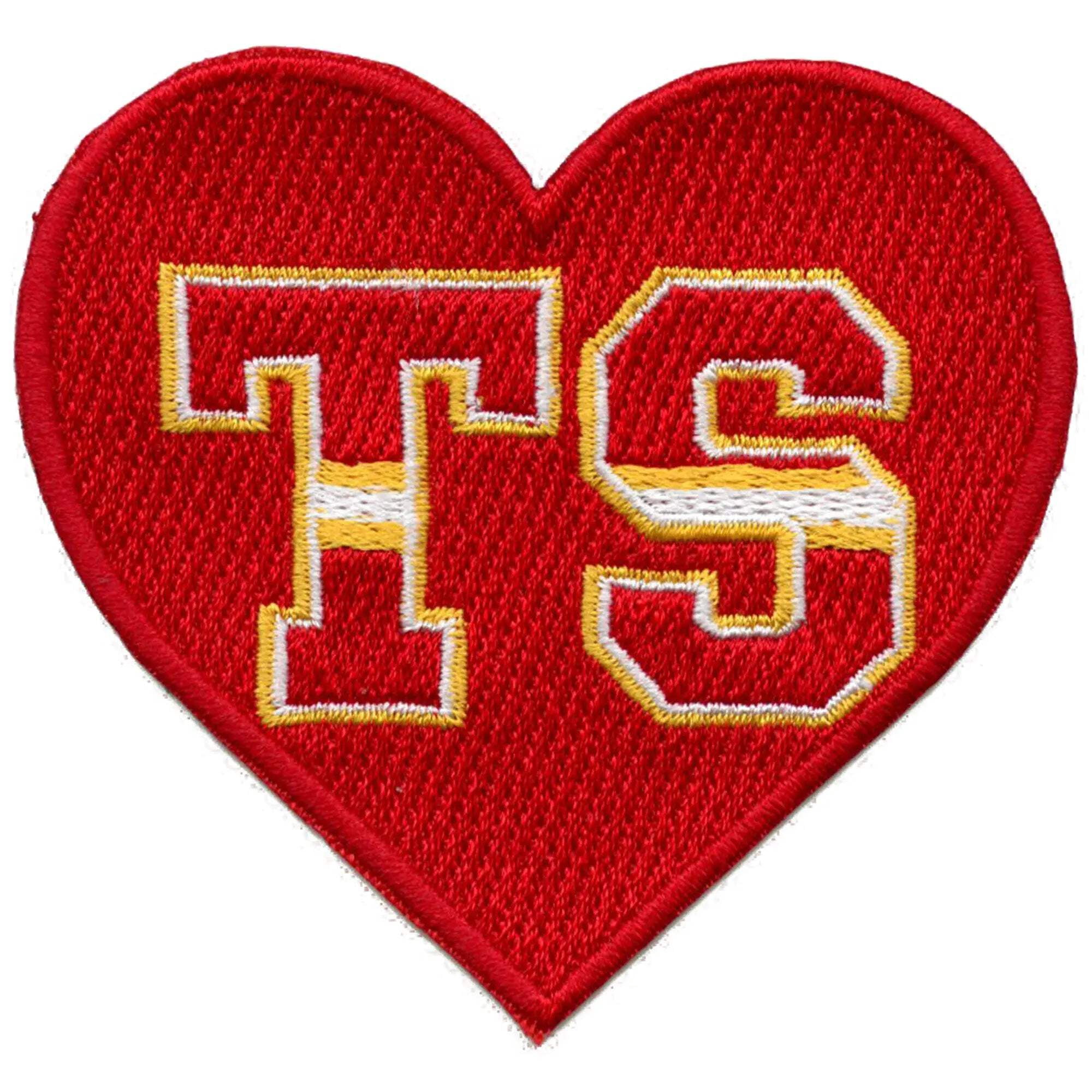 TS Letters Kansas City Heart Patch WAGs Artist Music Embroidered Iron ...
