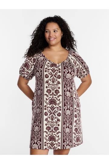 walmart plus size dresses Hibiscus Bloom Short Dress  Jor Collection