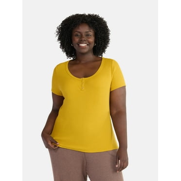 Terra & Sky Women’s Plus Rib Tee, Sizes 0X-5X