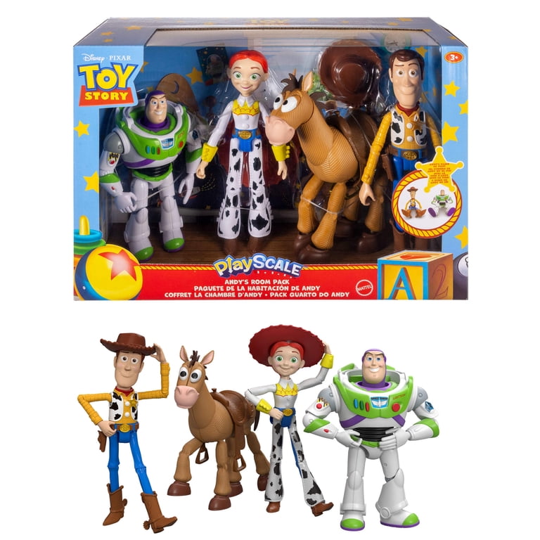 Disney and Pixar Toy Story Woody, Jessie, Bullseye, & Buzz 7 Inch