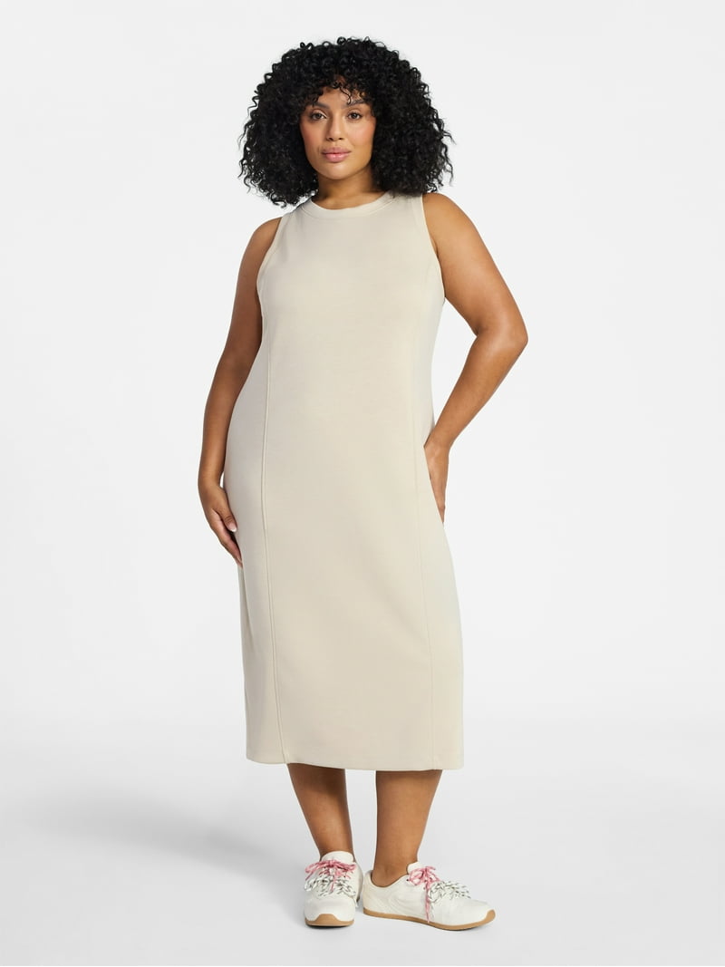 knee length dresses for ladies NW Sculpt Tank Midi Dress main image 0