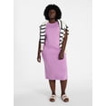 thumbnail image 1 of Terra & Sky Women's Plus Size Scuba Knit Midi Tank Dress, Sizes 0X-5X, 1 of 4