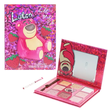 Toy Story Lotso 8 Shades Eye Shadow Palette with Squishy Character, Blendable, Girls Ages 8+
