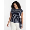 thumbnail image 1 of Terra & Sky Women’s Plus Side Tie Dolman Tee, Size 0X-5X, 1 of 5