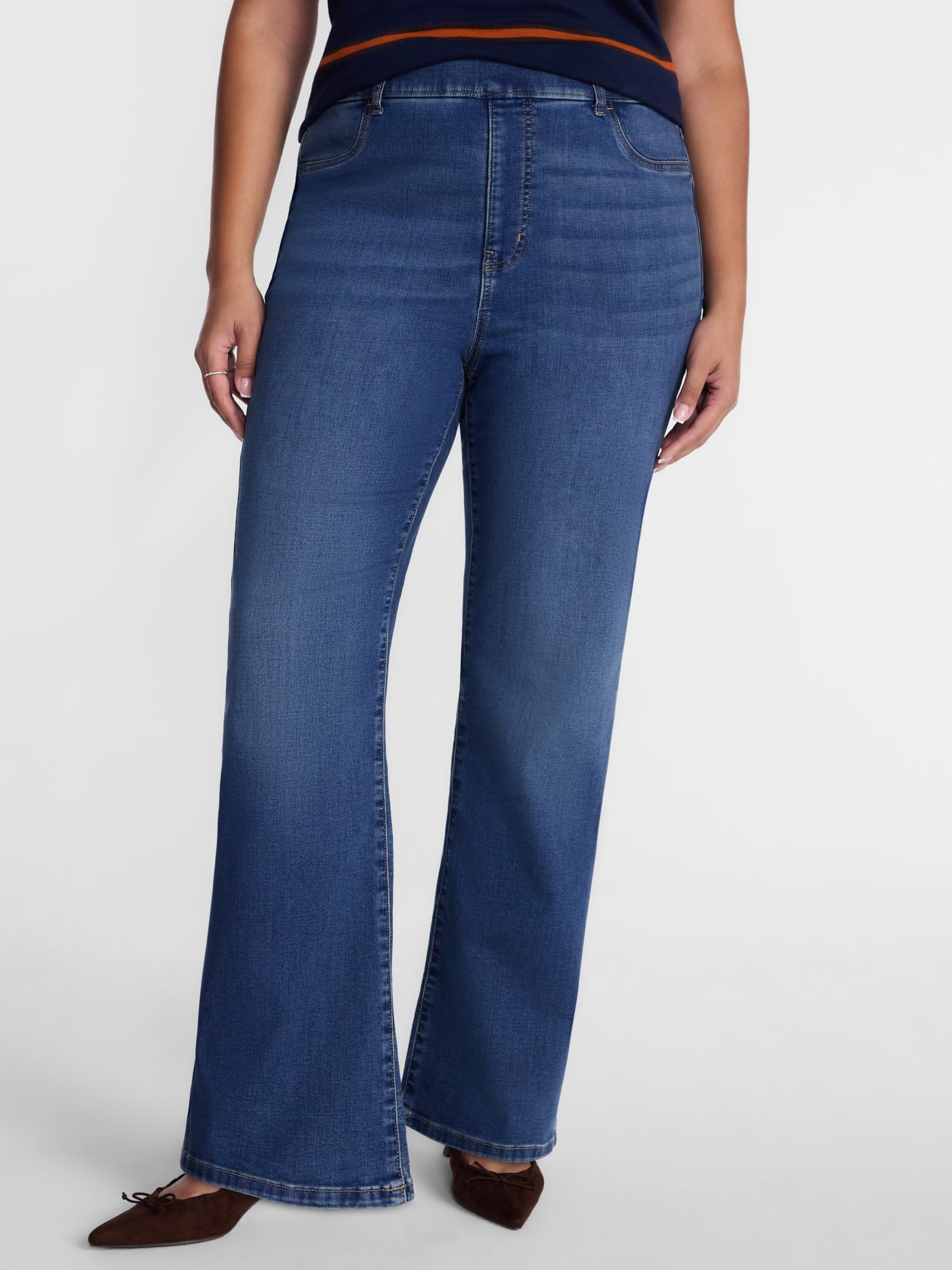 Terra & Sky Women's Plus Signature Jegging Bootcut, Sizes 0X-5X