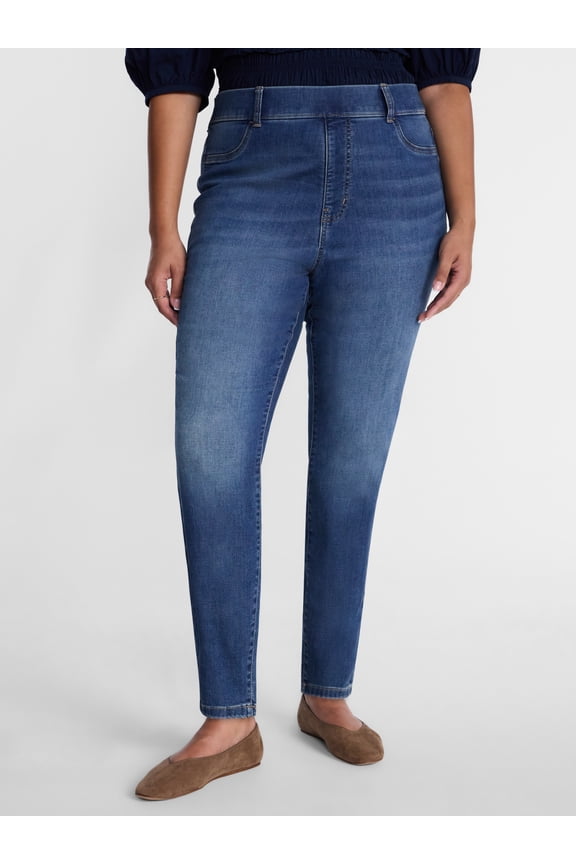Women's Plus Signature Mid Rise Skinny Jeggings, Sizes 0X-5X
