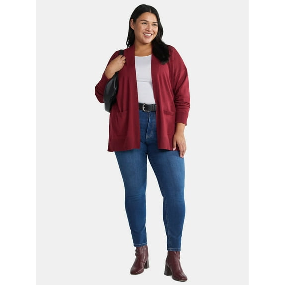 Terra & Sky Women's Plus High Rise Skinny Jeans, Sizes 16W-26W