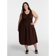 thumbnail image 1 of Terra & Sky Women’s Plus Sleeveless Smocked Dress, Sizes 0X-5X, 1 of 4