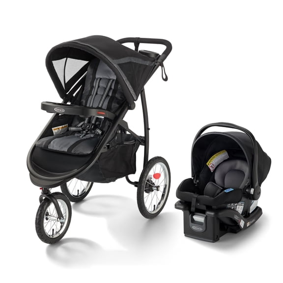 Graco FastAction Fold Jogger Travel System, Black