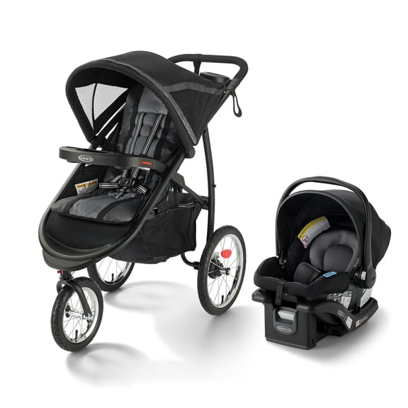 Graco FastAction Fold Jogger Infant Toddler Travel System, Gotham, 1 Count