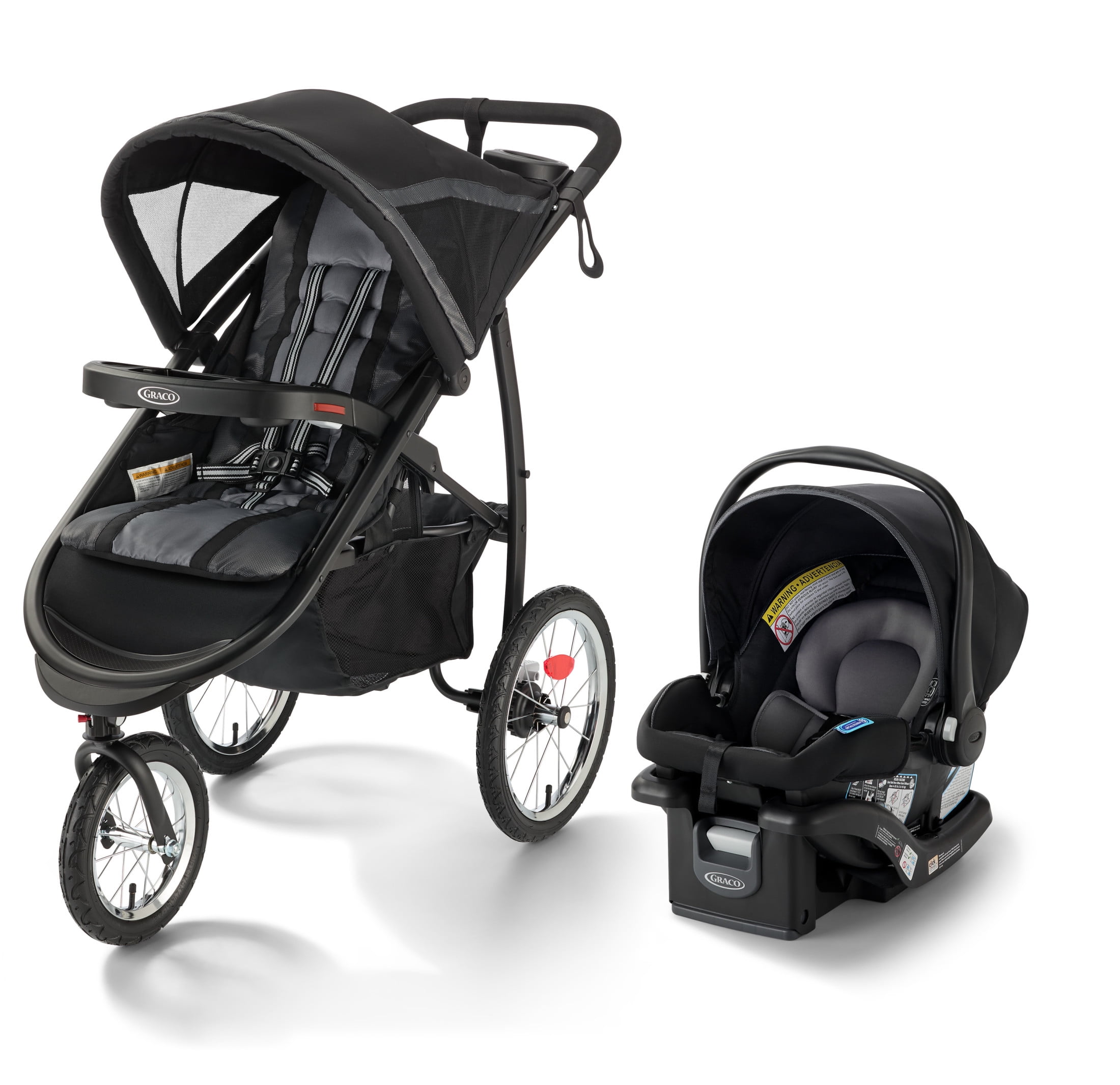 Graco FastAction Fold Jogger Travel System, Black - Walmart.com