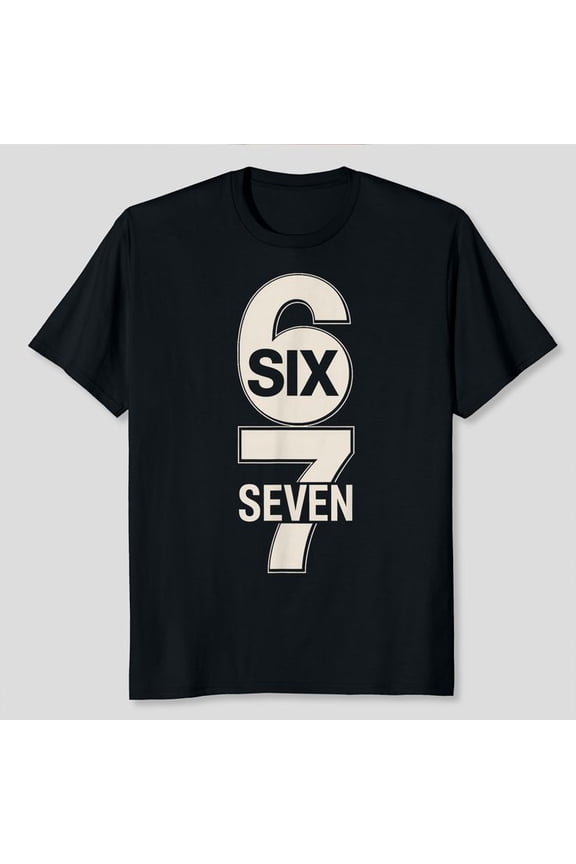 TS- Six Seven 6 7 Meme Unisex T-Shirt, Sizes S-5XL, Gategoo
