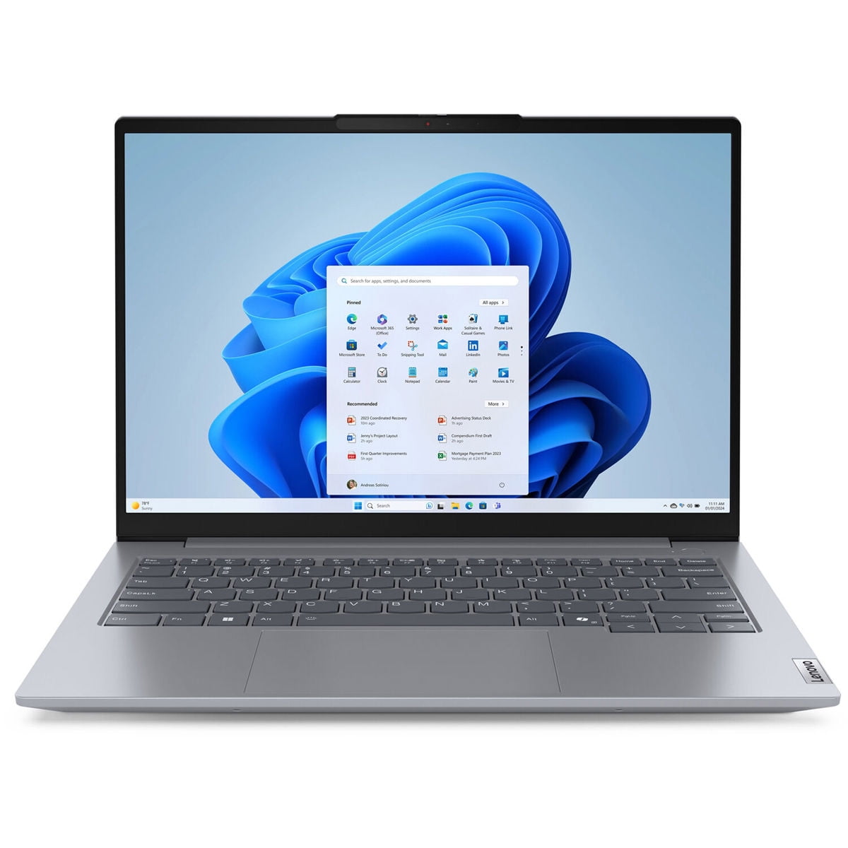 Lenovo ThinkBook 14 Gen 7 14.0" Touch Screen AMD Ryzen 7 7735HS AMD Radeon 680M 16GB Memory 512GB SSD Windows 11 Pro 21MV000AUS