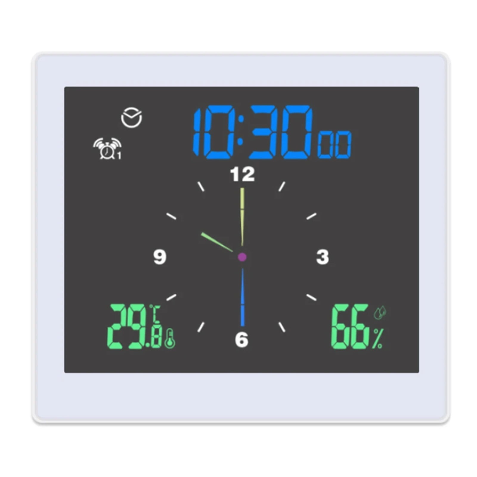 TS-WP10 5inch Digital Weather Station Electronic Thermometer IP65 Waterproof Temperature Humidity Meter Monitor Gauge Home Clock