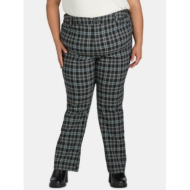 Terra & Sky Women's Plus Wear to Work Bootcut Pants, 30” Inseam, Sizes 16W-24W