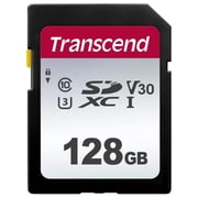 TS128GSDC300S 128GB UHS-I U3 SD Memory Card, Compliant with UHS Speed Class 3 U3 and UHS Video Speed Class 30 V30 standards By Transcend