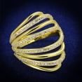 thumbnail image 1 of TS379 - Gold 925 Sterling Silver Ring with AAA Grade CZ in Clear, 1 of 5