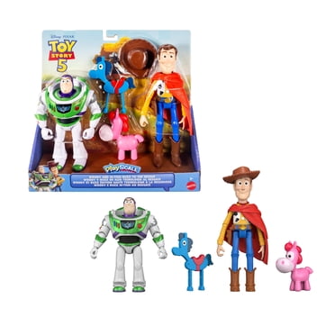 Disney and Pixar Toy Story 5 Woody & Buzz Lightyear Playscale Toy Pack, 7 Inch Action Figures