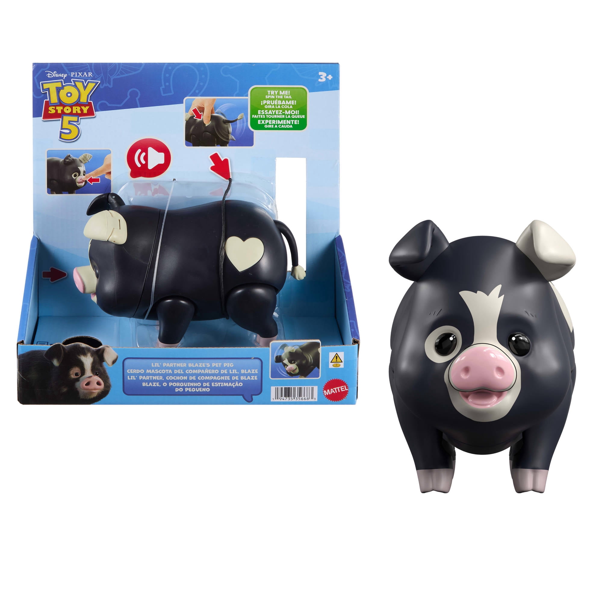 Disney and Pixar Toy Story 5 Lil’ Partner Blaze’s Pet Pig Feature Figure with Sounds