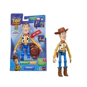 Disney and Pixar Toy Story 5 Interactables Woody Figure 9 Inch Playscale Movie Phrases & Cross Talk
