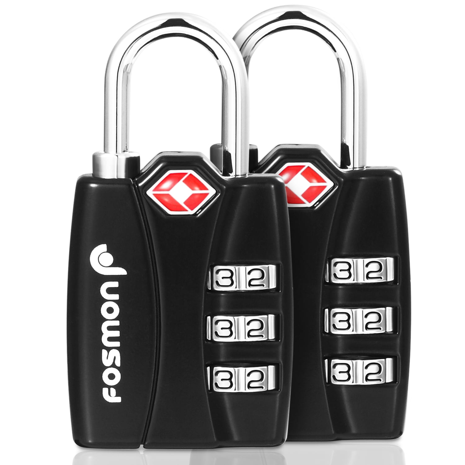 Fosmon TSA Accepted Luggage Locks, (2 Pack) Open Alert Indicator 3