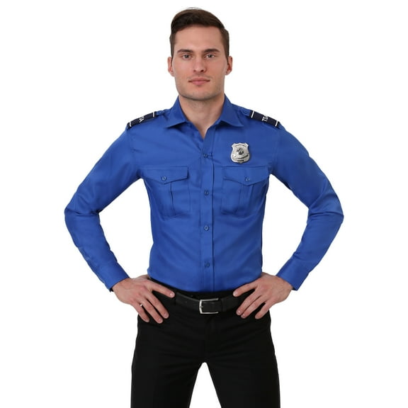 TSA Agent Blue Long sleeved Costume Shirt