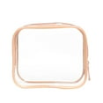 thumbnail image 1 of TSA Approved Clear Toiletry Bag, Transparent Travel Makeup Bag with Zipper, Quarter Size 12x3.5x10cm, for Women and Men, 1 of 8