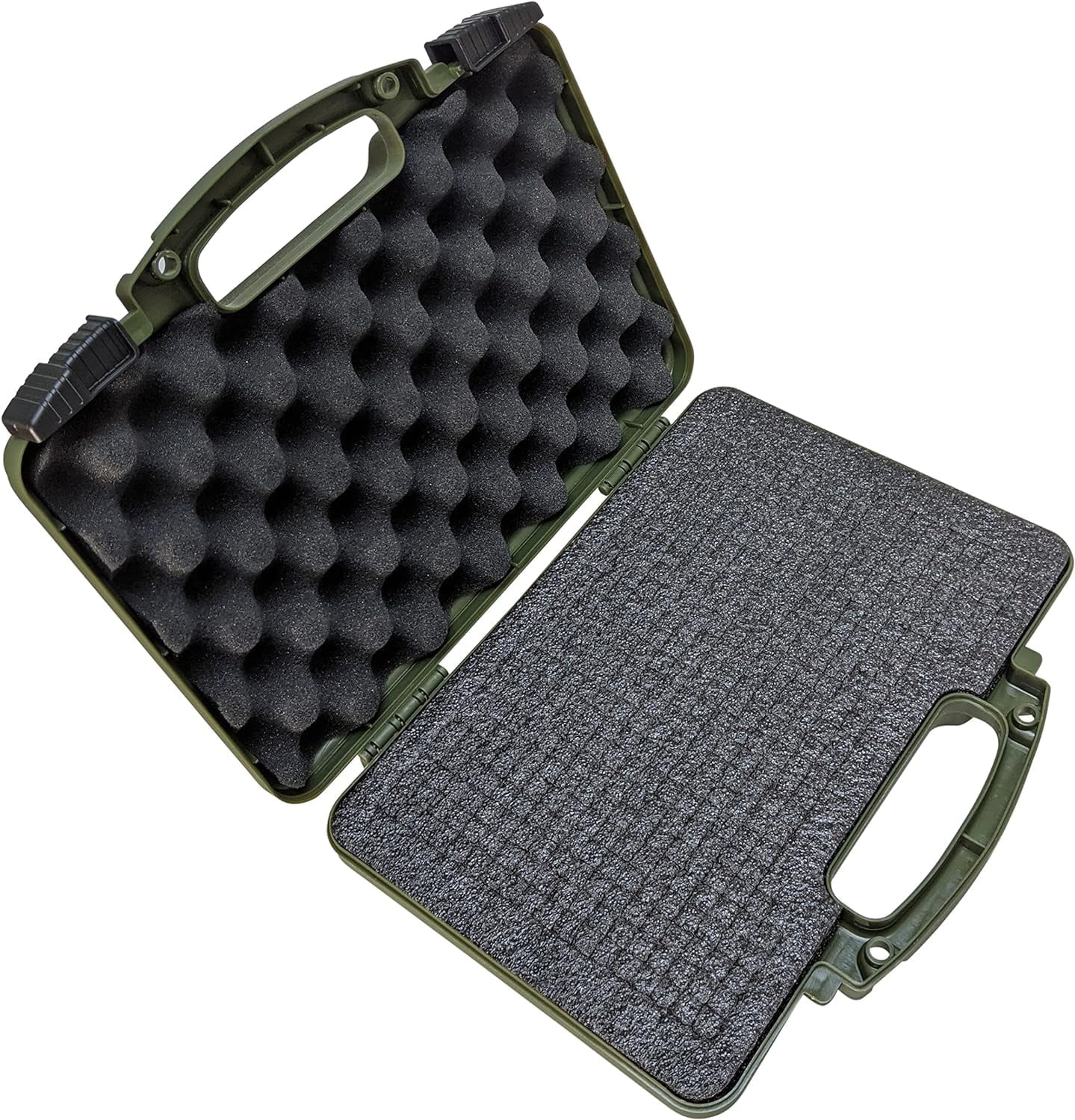 Waterproof Pistol Case With Pick & Pluck Foam – Hard Tactical Gun Case, IPX-7 Rated, 13x11x3.35 Inches