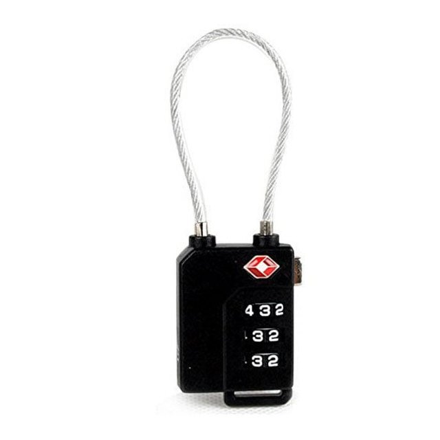 TSA Approved Security Cable Luggage Locks 3Digit Combination Password