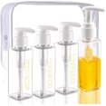 TSA Approved Travel Bottles for Toiletries 3.4oz/100ml 4 Pack