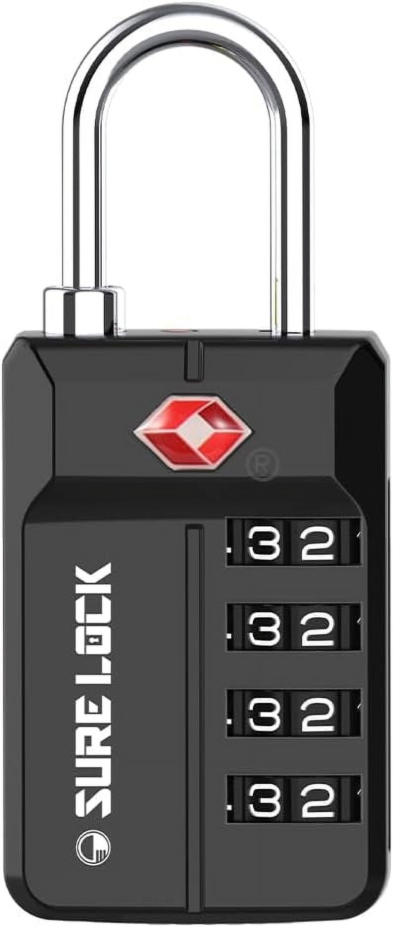 Lock With Alert TSA Approved Travel Luggage Locks, Open Alert Combination Lock for ...