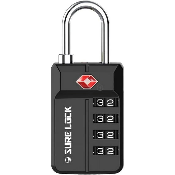 TSA Approved Travel Luggage Locks, Open Alert Combination Lock for School Office & Gym Locker, Toolbox, Pelican Case, Easy Read Dials