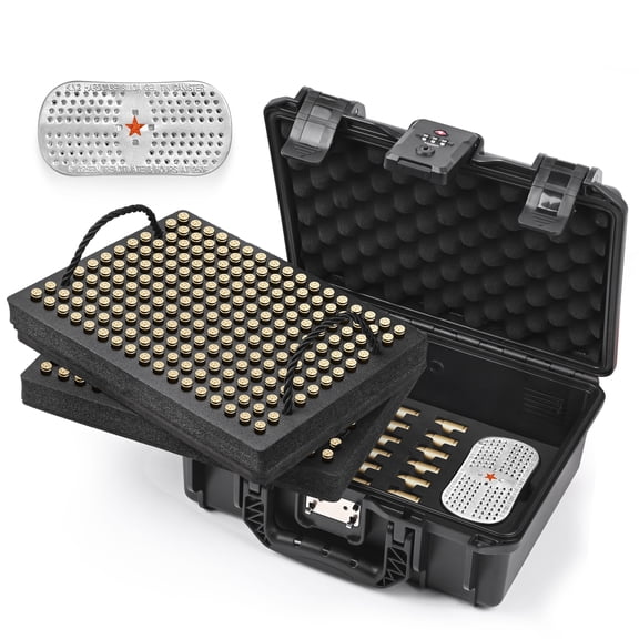 TSA Combination Lock Waterproof Security Case - High-Capacity Travel-Safe Storage with Desiccant