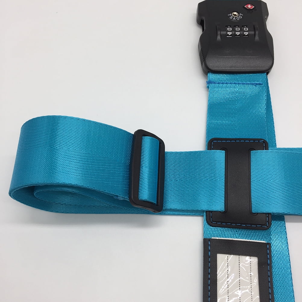 TSA luggage belt TSA 2M+2.3M Lock Adjustable Cross Luggage Straps