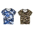 thumbnail image 1 of TSADFHJI 2 Pack Teen Tops Boys Boy Camouflagess T Shirt Camo Short Sleeve Tee Shirts for Boys Girls 2 14 Years 90, 1 of 7