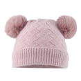 thumbnail image 1 of TSADFHJI Baby Hats and Mittens Winter Baby Caps 0-3 Months Baby Girls Boys Soft Warm Knit Hat Kids Winter Hat Solid Knitted Gloves One Size, 1 of 3
